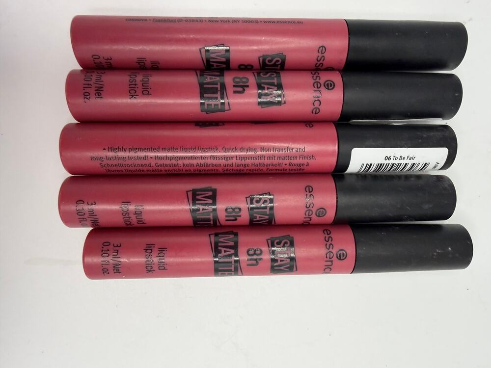 Essence Stay 8H Matte Liquid Lipstick 06 To Be Fair Lot of 5 Long Lasting 3ml